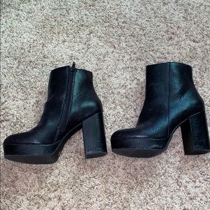 Matisse black booties